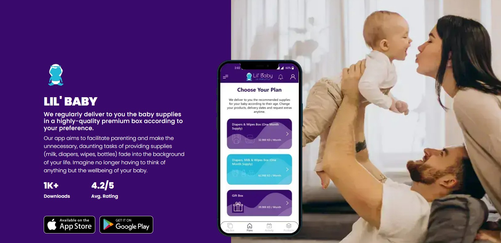 LIL' BABY mobile app portfolio presentation